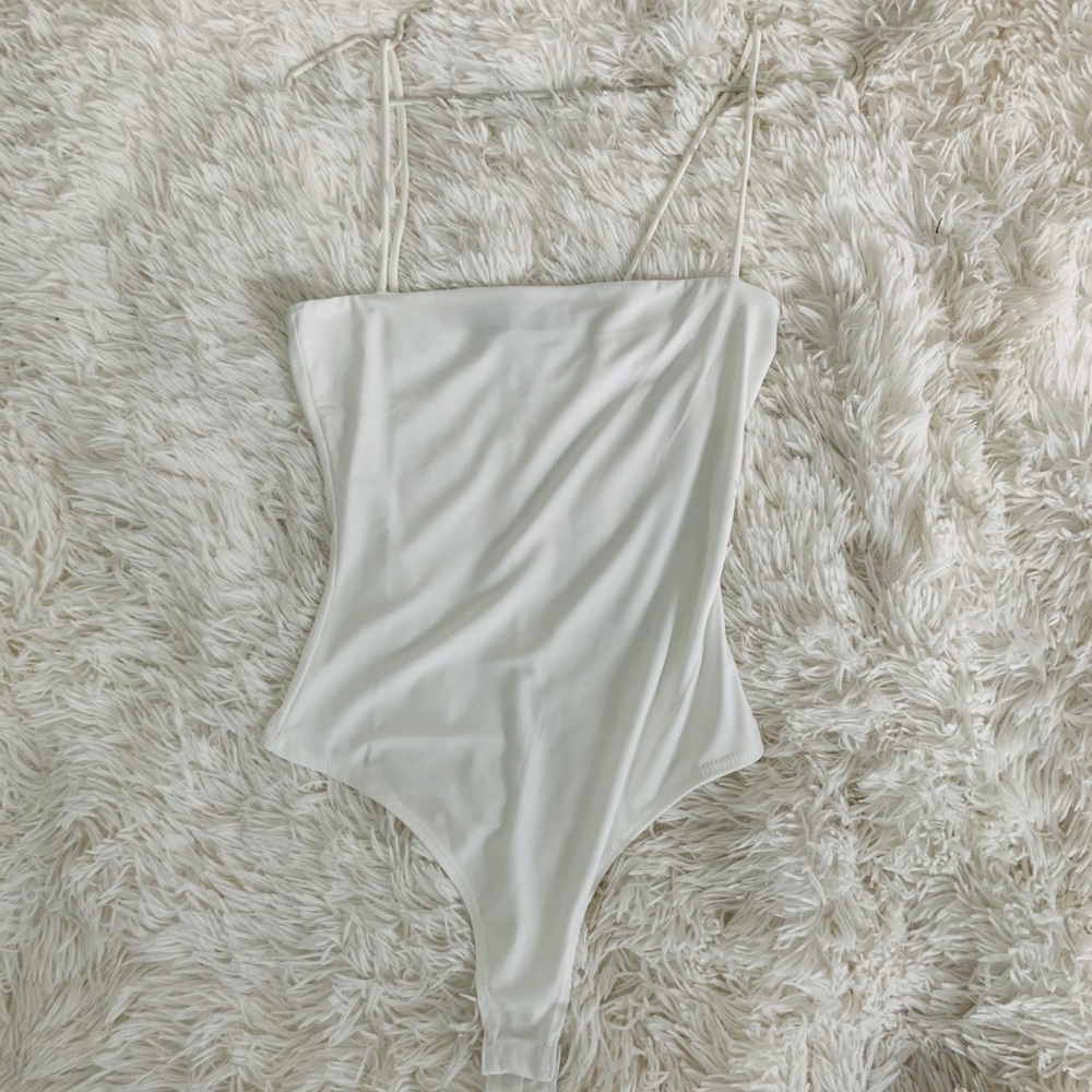 square neck tank top bodysuit
